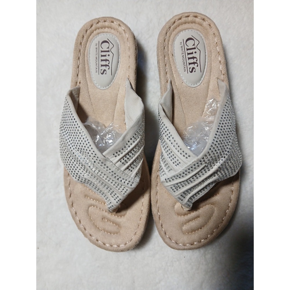 Women's Cliffs by Off White Mountain Canvas Slight Wedge Sandals Size 9M